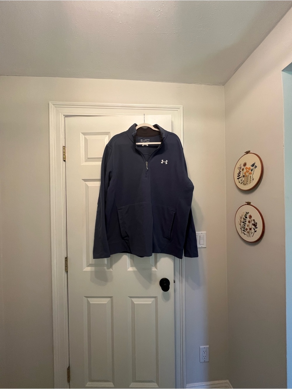 Under Armour Slate Blue Fleece 1/4 Zip Jacket